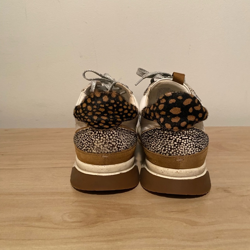 Madewell Animal Print Leather Sneakers Women’s Size 9 - Picture 5 of 10
